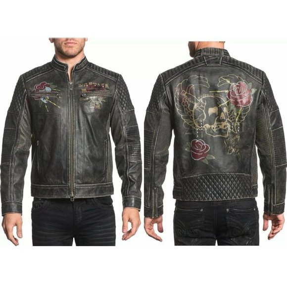 AFFLICTION Men's Jacket FAST MOTORS JACKET Limited - Picture 11 of 11